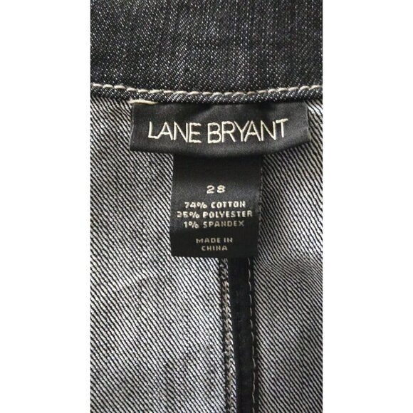 Lane Bryant off black denim one button Jacket size 28 - Picture 7 of 7